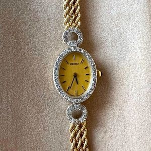Women’s 14K Vintage Diamond Rope Seiko Watch
